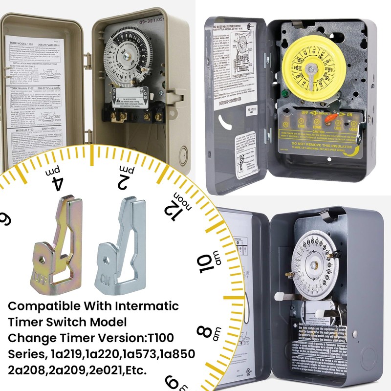 UBANU 4 Pack 156T1978A Time Switch Replacement Trippers Kit, Pool