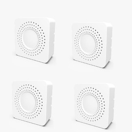 Smart WiFi Switch 1 Way zauzau 16A WiFi Relay with Electricity Statistics Intelligent WiFi Switch Compatible with Alexa & Google Home (4 Pack X-WF-200A)