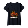 Womens Tree-rantula Xmas Tree Tarantula Arachnid Festive Spider V-Neck T-Shirt