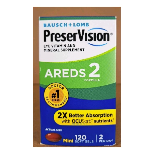 B&L PreserVision AREDS 2 Vitamin & Mineral Supplement Soft Gels