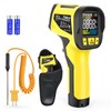 Infrared Thermometer Gun, TEMIRUP Digital Laser Temperature Gun with Adjustable