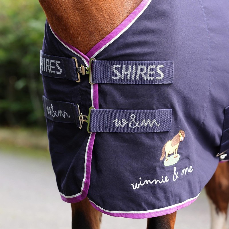 Shires Winnie & Me Stable Sheet - Navy Blue 4ft3