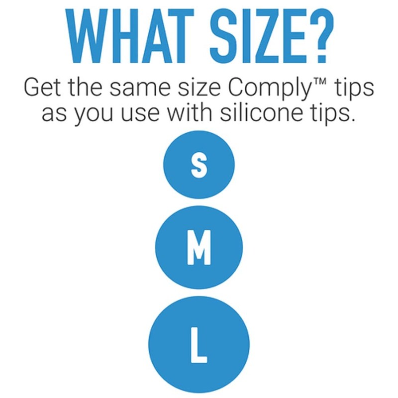 Comply Isolation Plus Noise Cancelling Memory Foam Earphone Tips for