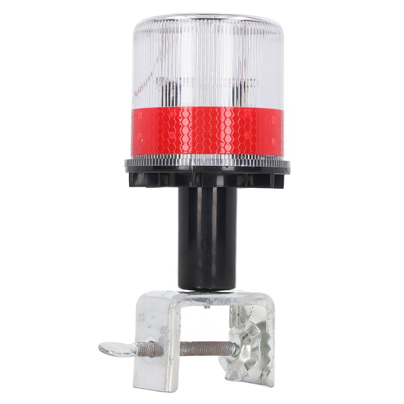 Solar Powered LED Strobe Robust Reflective Waterproof Beacon Warning Light