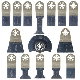 15 x SabreCut PRK15A Mix Blades Compatible with Bosch Fein (Non-StarLock) Makita Milwaukee AEG Batavia Einhell Ergotools Hitachi Parkside Ryobi Worx Workzone Multitool Multi Tool Accessories