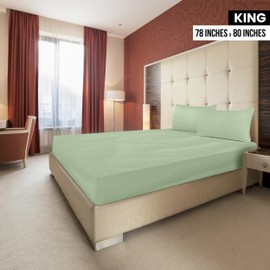 Utopia Bedding King Fitted Sheet - Bottom Sheet - Deep Pocket - Soft Microfiber -Shrinkage and Fade Resistant-Easy Care -1 Fitted Sheet Only (Sage Green)