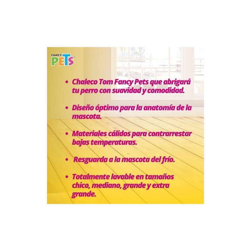 Fancy Pets Chaleco Tom para Perro Tamaño Extra Grande Color