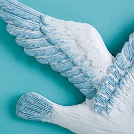 Healifty 3pcs Resin Seagulls Mediterranean Birds Wall Hanging for Home Bedroom Living Room