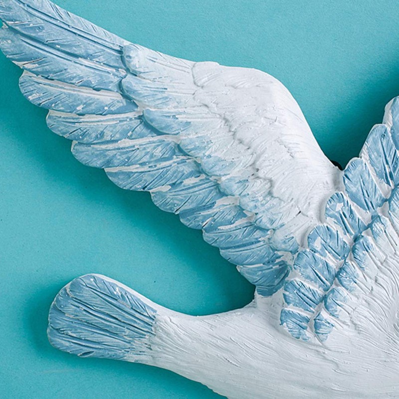 Healifty 3pcs Resin Seagulls Mediterranean Birds Wall Hanging for Home