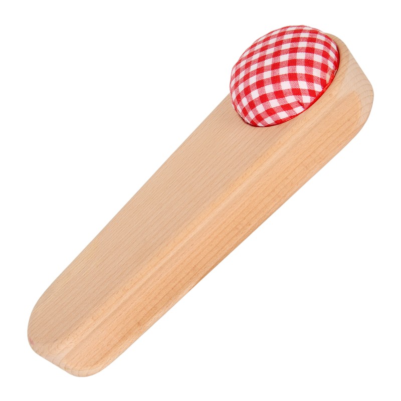 Quilters Clapper Pin Cushion Design Smoothing Wood Easy Operation Hardwood