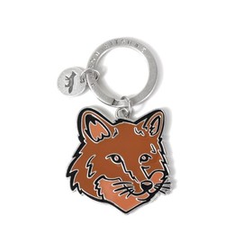 Maison Kitsune MM06904AM1002 P261 Bold Fox Head Keyring Keyring Keychain Charm Fox Head Men Women Unisex, Braun