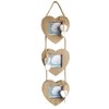 Chic & Shabby Triple Wooden Hanging Heart Photo Frame