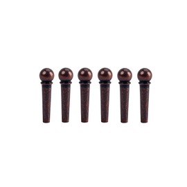 Alnicov Guitar Bridge Pins 6 Pieces Bronze Guitar Bridge Pins String Studs for Replacement of Folk Acoustic Guitars