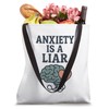 Anxiety is a Liar, Faith Based Health Encouragement Apparel Tote