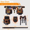 Tool Belt With Suspenders, 22 Pockets Tool Bags, Multi-Functional Adjustable