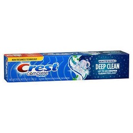 Crest Whitening Toothpaste Deep Clean Complete Effervescent Mint Flavor 5.4 oz