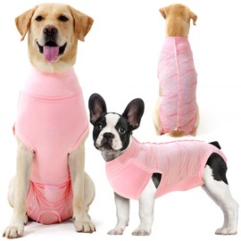 Dotoner Dog Surgery Recovery Suit Spay Suit for Female Dogs Bodysuit After Surgery Soft Onesie post op Dog Surgical Vest Cone Alternative Anti Licking for Large and Small Dogs