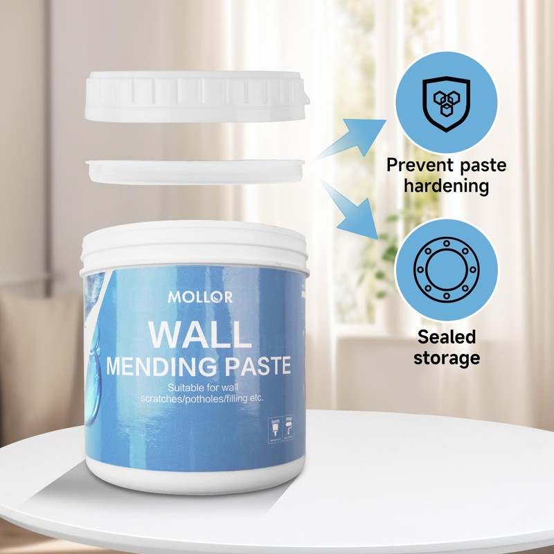 Mollor Drywall Repair Kit - Wall Patch & Spackle Paste