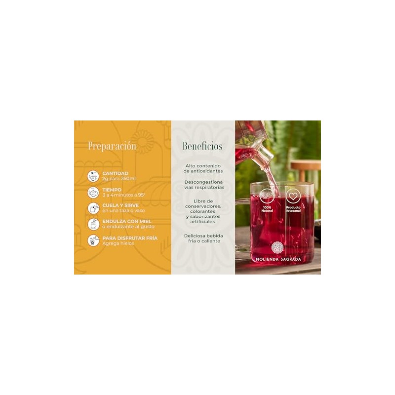 Molienda Sagrada Tisana Bugambilia Canela/Infusión Herbal 100 gr