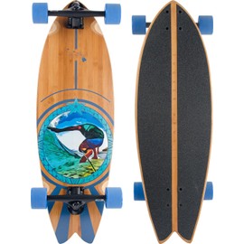 JUCKER HAWAII PAU Hana Cruiser - 31x10 Inch Fishtail Cruiserboard Black Trucks