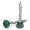 Low Profile Mechanical Galvanized Roofing Screws Green Finish - #10