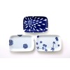 Meiwa Kin Pottery Edo Kouen Square Plate (3 Patterns)