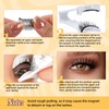 QUEWEL Magnetic Eyelashes, Reusable No Glue Needed Magnetic Eyelashes Kit