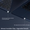 KEROM Midnight Case for MacBook Air 13 inch 2024-2022, MacBook