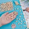 AHANDMAKER 100Pcs Shell Pendants 2 Colors Spiral Seashells Natural Shell
