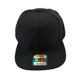 L.O.G.A. Plain Snapback Caps (More Colors) (Black)