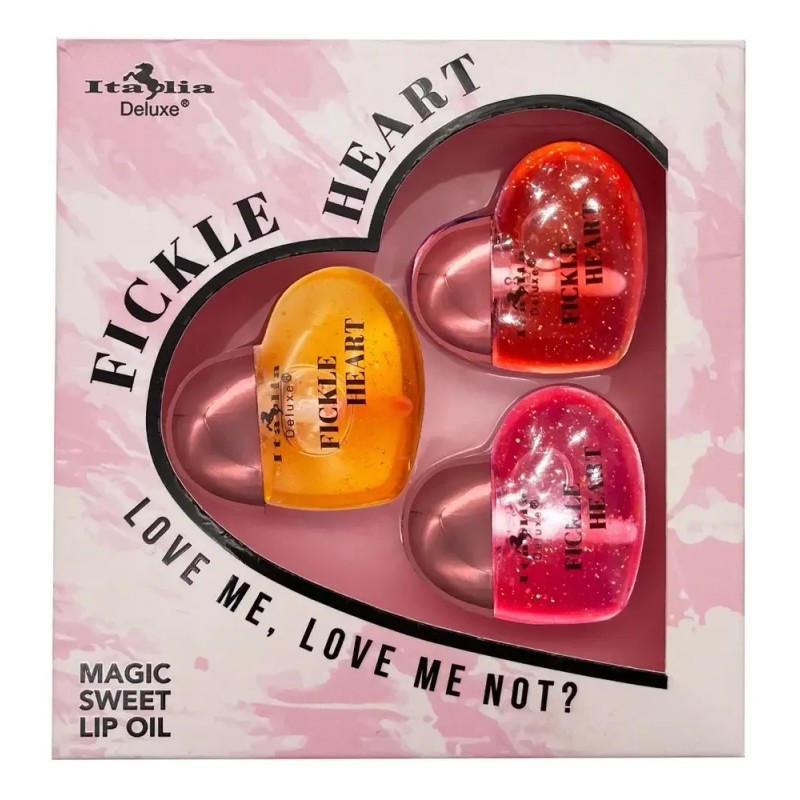 Bálsamo Labial Gloss Mágico Set Corazon 3 Pzs Cambia Colorph