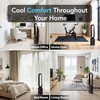Comfort Zone 40-Inch Bladeless Tower Fan for Bedroom, 3-Speed Stand