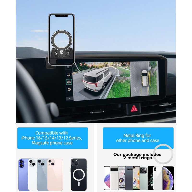 Car Phone Holder for 2025 2026 Kia Carnival/Carnival EV Accessories