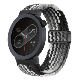 [Etsbaocy] 22mm Band for CMF by Nothing Watch Pro 2 Replacement Band Replacement Strap Braided Strap with Magnetic Buckle Replacement Strap for CMF by Nothing Watch Pro 2 - Black and White