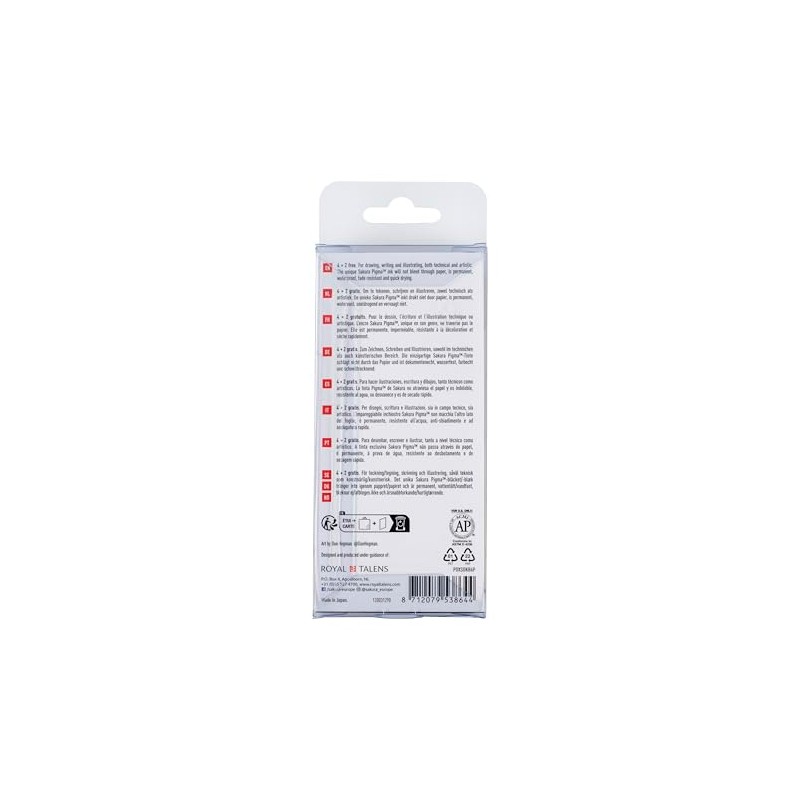 SAKURA Pigma Micron Fineliner Set, Exclusive 4+2 Offer, Premium Archival