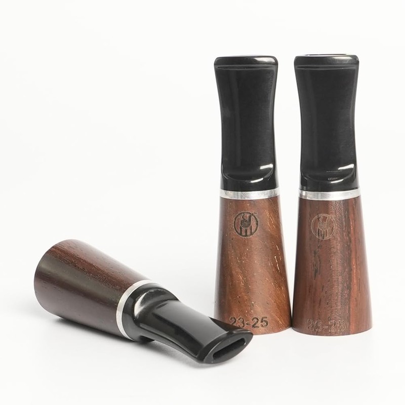 Ebony Cigar Tips Mouthpieces Wooden cigar holder 20-28 Ring (3