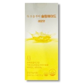 오늘부터 슬림에이드 레몬맛 8000mg x 15포 1개 Slim Aid Lemon Flavor 8000mg x 15 Pouches 1 Pack Starting Today