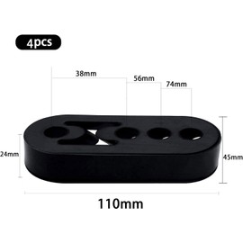 4 pieces exhaust rubber, car exhaust hanger, exhaust holder rubber, exhaust holder rubber, exhaust retaining rubber, holder silencer, 4 holes universal car rubber exhaust, exhaust rubber long