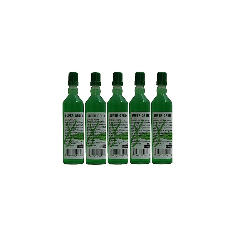Super Green Bamboo Fertilizer All Purpose Plant Food 5 Bottles
