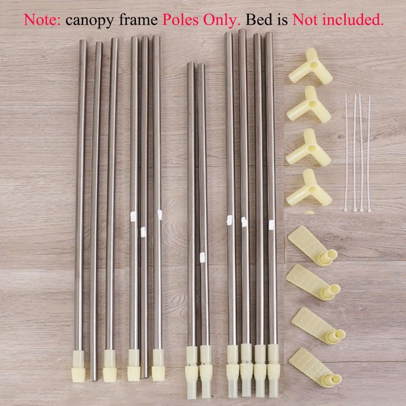 RAREFTI Canopy Bed Frame Full Queen King Size Adjustable Bed