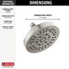 Delta 6-Setting Chrome Shower Head with High Pressure Spray, 6