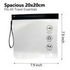 Qgond 2 Pack TSA Approved Clear Toiletry Bags for Liquids,