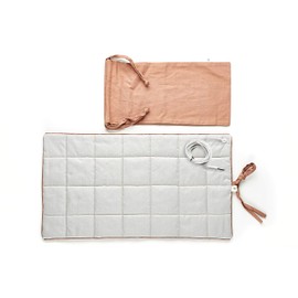 Grounding Kit Pad Pouch Orange-Sanitary Stainless Steel Fabric, 25x13inch, grounding mat for Sleeping, Improve Sleep, Recovery, Hearthy Earth Energy