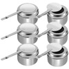 6Pcs Stainless Steel Chafing Dish Fuel Cans, Chafing Fuel Holders