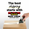 Scotch Box Lock Packaging Tape, 1 Roll with Dispenser, 1.88