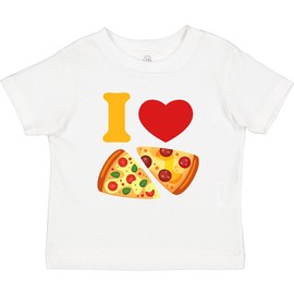 inktastic I Love Pizza Toddler T-Shirt 2T 0020 White 26ed9