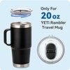 Prurex Replacement Lid for YETI Rambler 20oz Travel Mug Stronghold