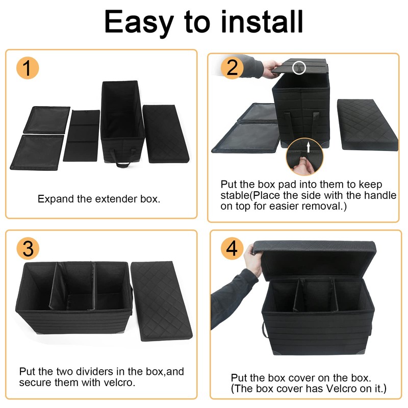 Car Back Seat Extender for Large Dogs up to 200lbs