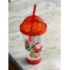 Christmas Santa Light Up Reusable Cup with Lid and Straw-18oz