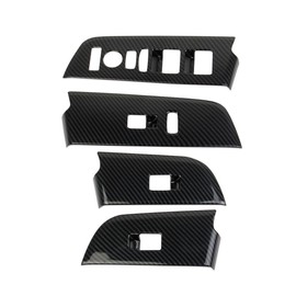 crosselec Carbon Fiber Window Lift Switch Panel Cover Trim for 2023-2024 Honda Pilot